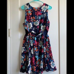 Floral cutout dress